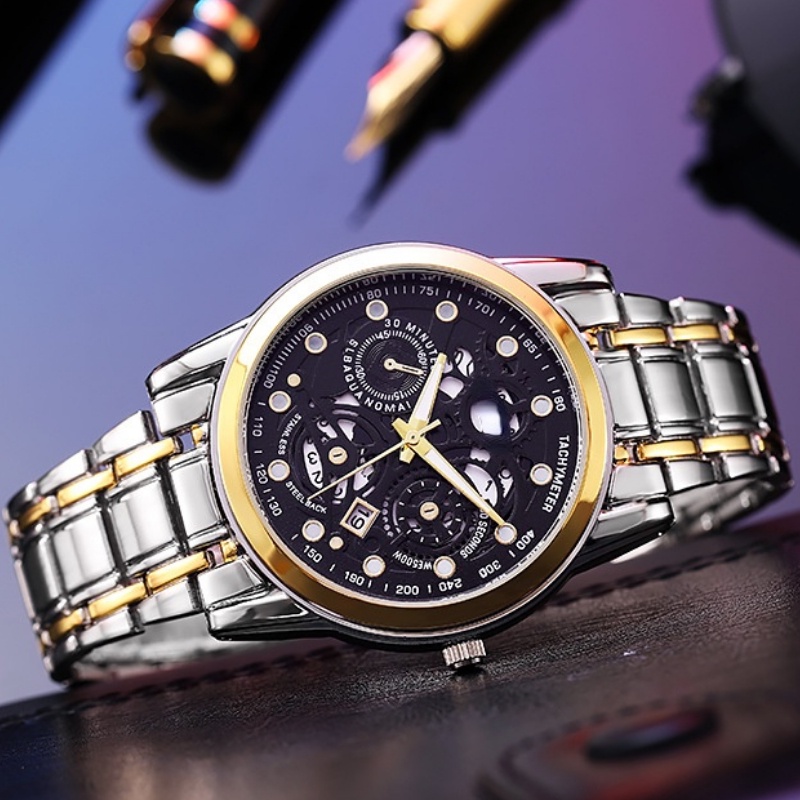 Đồng Hồ Nam Dây Thép Không Gỉ Thời Trang Lịch Lãm