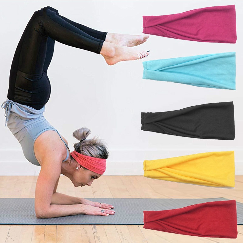 [Mới] Băng Đô Bản Rộng. Băng Đô Thể Thao Linh Hoạt Tập yoga Băng Đô Thể Thao Linh Hoạt