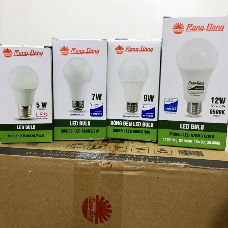 Bóng đèn LED Rạng Đông 3W - 5W - 7W - 12W, ChipLED SAMSUNG Bảo Hành 2 Năm | BigBuy360 - bigbuy360.vn