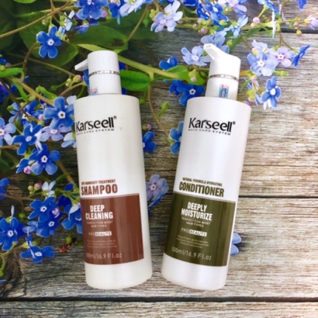 [Cặp dầu gội dầu xả trị gàu kiểm soát da dầu siêu mềm mượt karseell 500ml | BigBuy360 - bigbuy360.vn