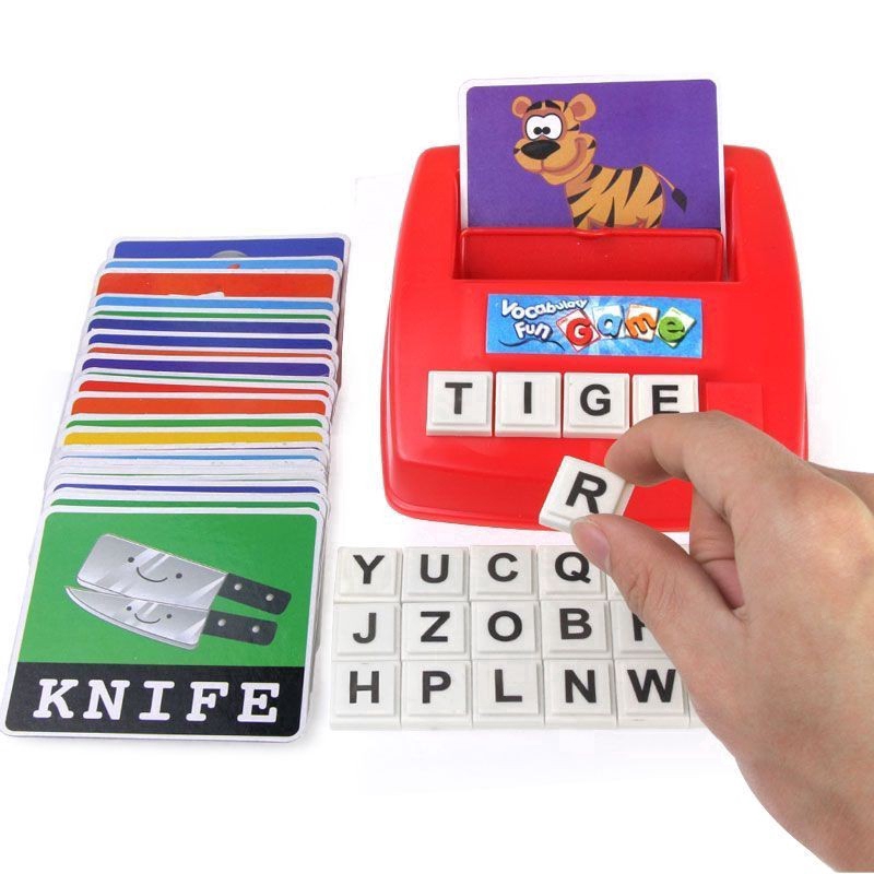 Kids Recognize English Spelling Card Spell Letter Game Educational Toy Early Learning Tool Toy