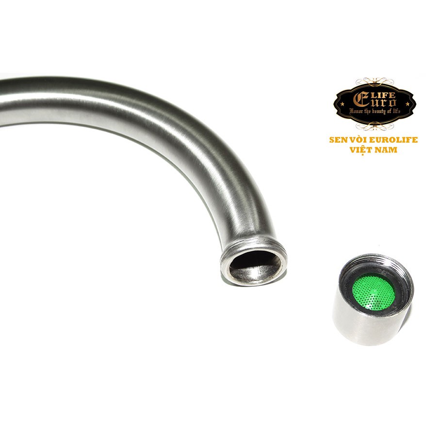 Vòi rửa chén lạnh Inox SUS 304 Eurolife EL-RC07