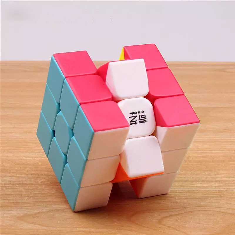 Rubik 3x3 QiYi Warrior S Stickerless Rubic 3 Tầng Không Viền