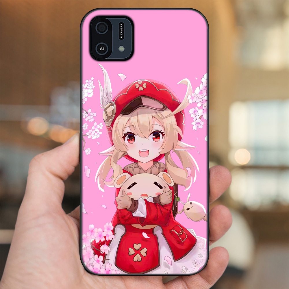 Ốp lưng Oppo A16K viền đen in hình Klee Genshin Impact