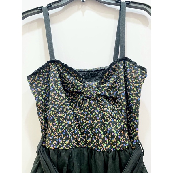 Đầm thun 2 dây dáng phồng - Thanh lý vnxk