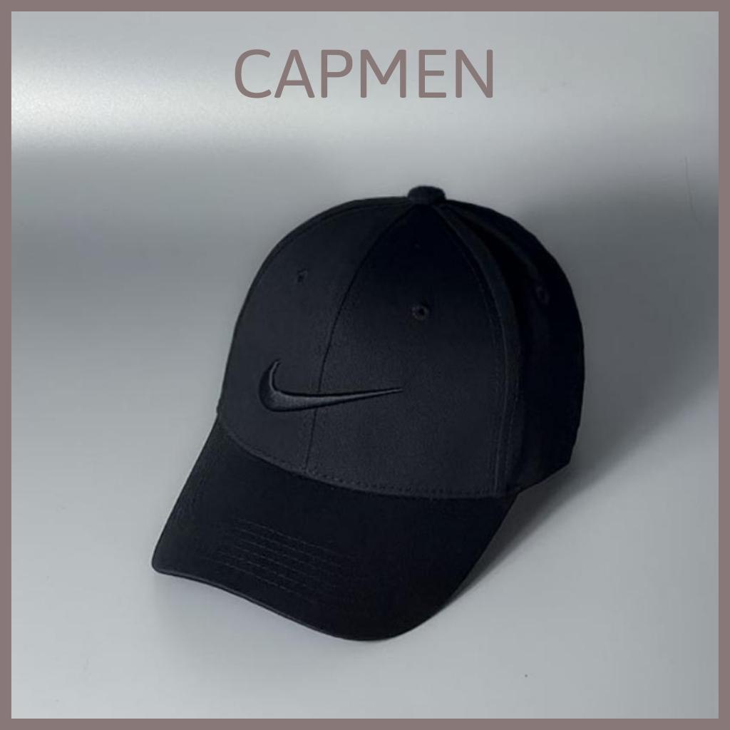 Mũ lưỡi trai NIKE nam nữ, nón kết trơn đen cao cấp mã TS93