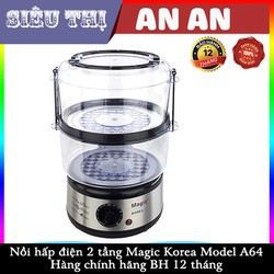 Nồi Hấp Đa Năng Magic Korea  A64 5 Lít Công Suất 500W  hấp thịt, rau, củ quả, cá,trứng....Bảo Hành 12 tháng