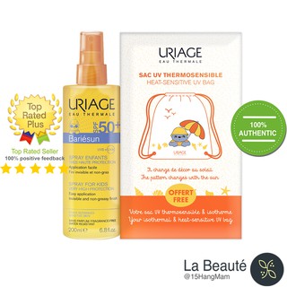 Uriage Bariésun Spray Enfants Spf 50+ - Xịt Chống Nắng Tặng Balo Vải Xinh Xắn 200ml
