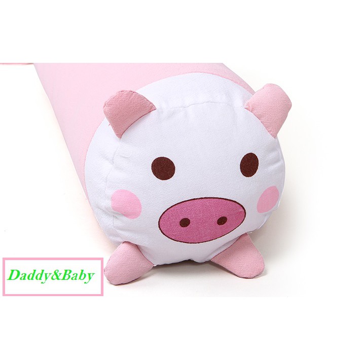 Gối ôm con sâu mặt heo cotton Baby Top 60x25cm