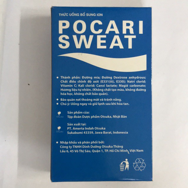 Bột Pocari Sweat Hộp 15g x 5gói - Thức uống bổ sung ion | BigBuy360 - bigbuy360.vn