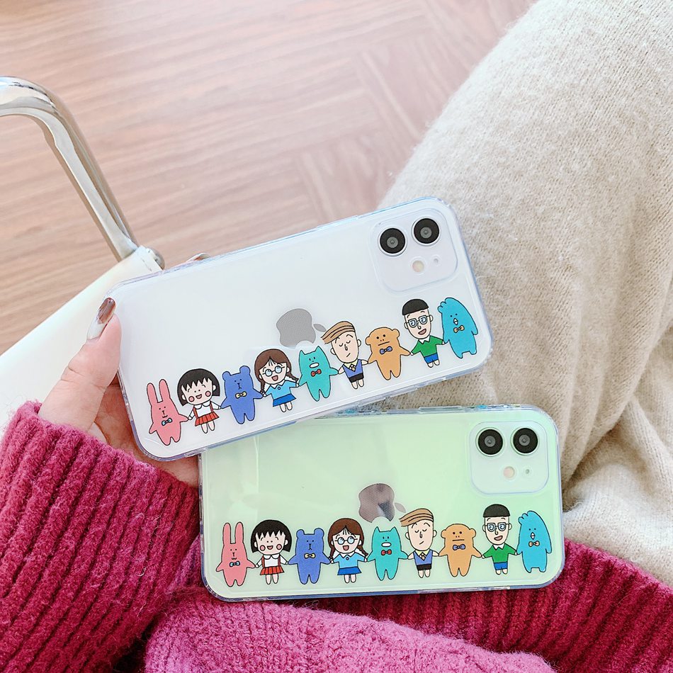 Ốp điện thoại họa tiết hoạt hình dễ thương cho Iphone 11 12 Pro 12pro Max 12mini 7 8 Plus X Xs Max Xr | BigBuy360 - bigbuy360.vn