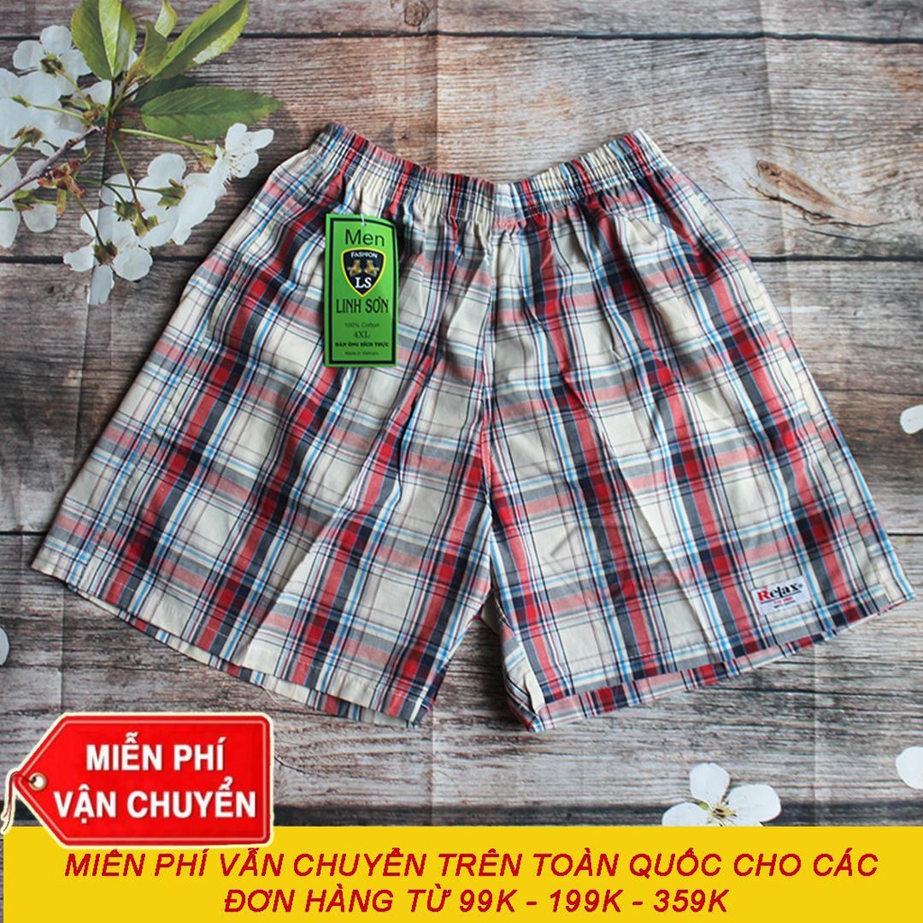 Quần Đùi Nam Caro Có túi- Mặc nhà BM.02