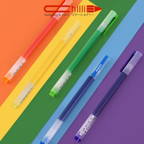 Bút Gel Ink Beifa Rainbow Ngòi 0.5mm Nắp Đậy Tiện Lợi, Nhiều Màu Xinh Xắn