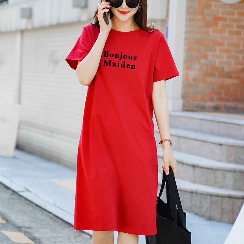 Đầm suông dáng dài form rộng hot nhất trong BST đầm nữ, chất cotton ( ảnh thật)