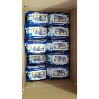 Khăn ướt lâu bếp cao cấp enjoy 50 tờ (không cần dung dịch tẩy rửa ,bếp sạch,sáng bóng chỉ 1 tờ)