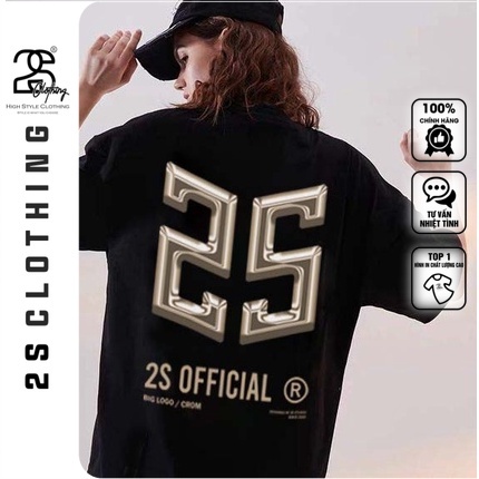 Áo Thun Unisex Tay Lỡ Form Rộng 2s Clothing Áo Phông Nam Cổ Tròn Street Style Rộng Nữ Cotton 100% SG28