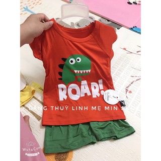 Bộ Minky mom cộc tay mông cong cho bé