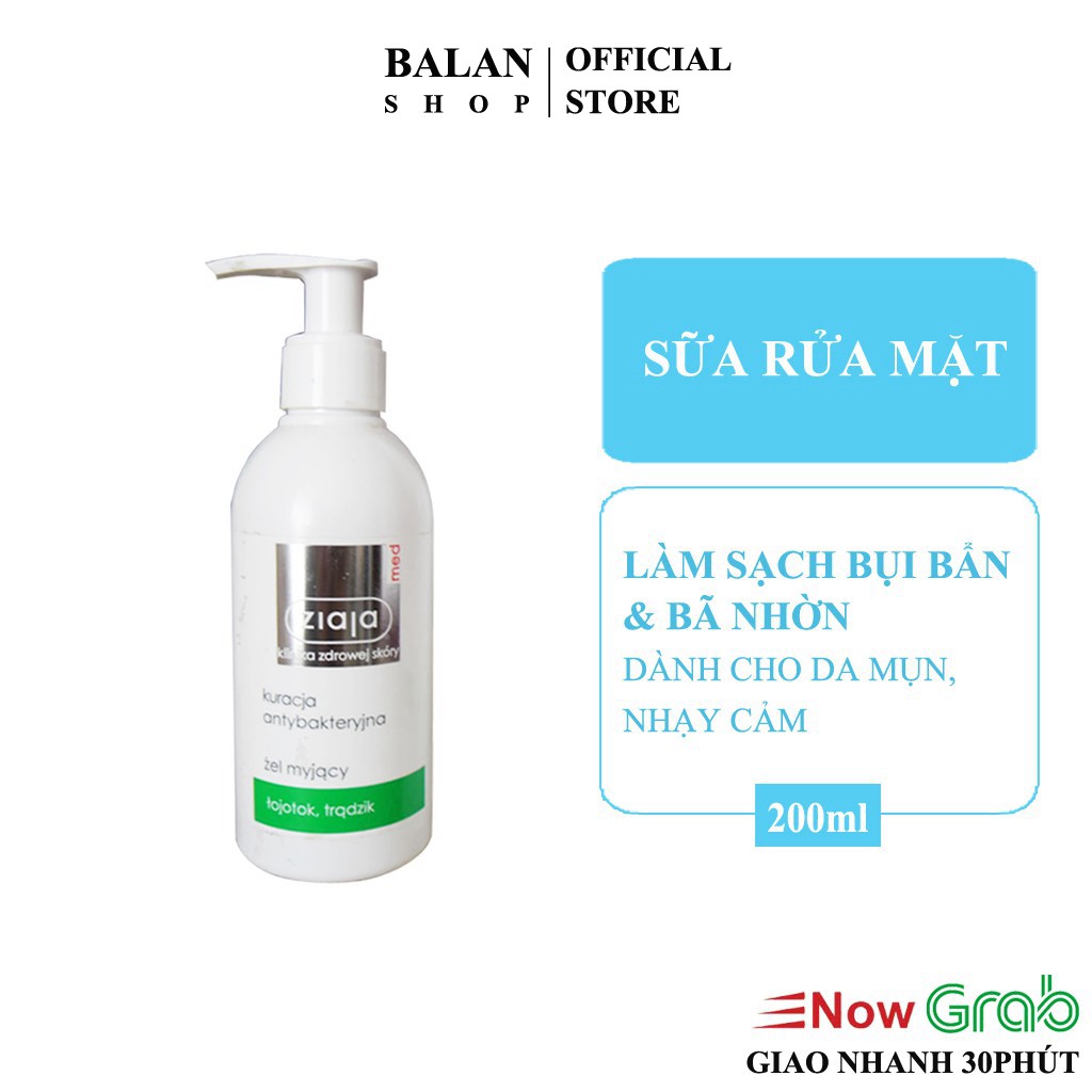 Sữa Rửa Mặt Med Xanh Giảm Mụn Dành Cho Da Dầu 200ML