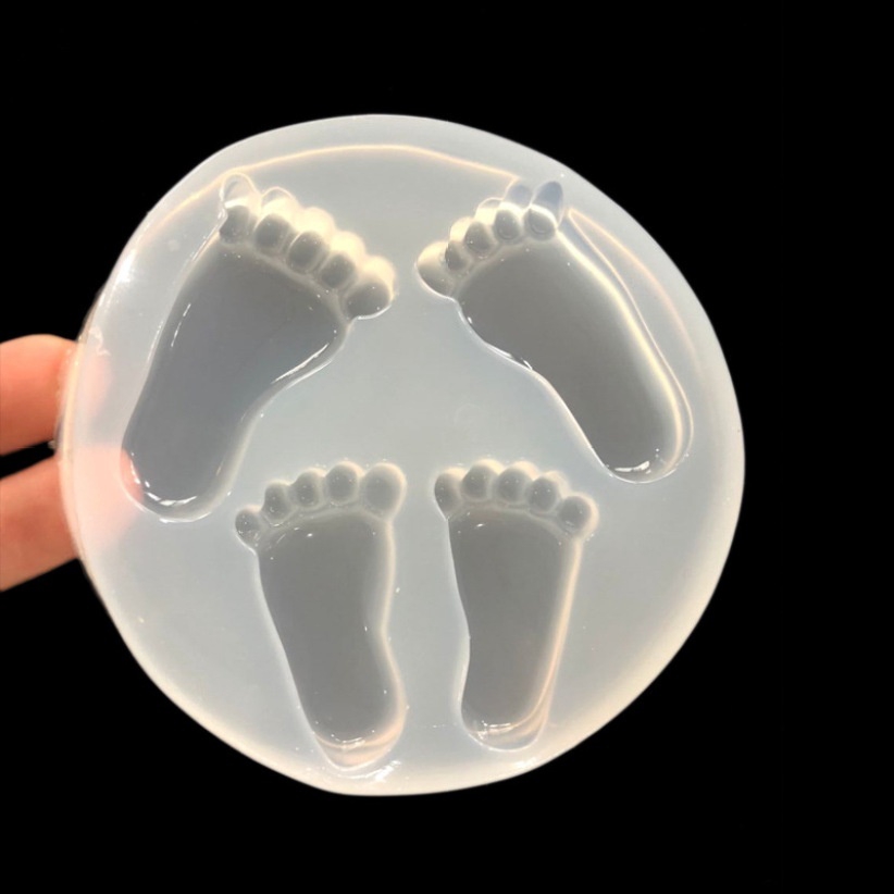 Khuôn Silicon Làm Đồ Trang Sức Đa Năng Hình Bàn Tay / Bàn Chân Sáng Tạo