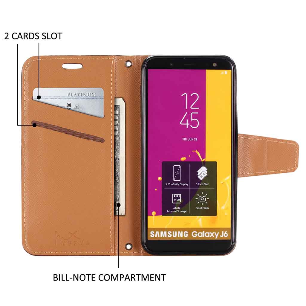 Bao da điện thoại có dây đeo bảo vệ cho Samsung Galaxy C9Pro J2Prime J2Pro 2018 J6 J7Prime J8 J4Plus J6Plus | BigBuy360 - bigbuy360.vn