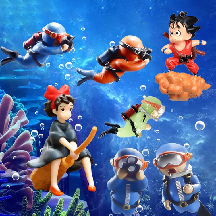 🇻🇳COD🇻🇳Hồ cá mô phỏng thợ lặn 1pc trang trí bể cá nổi Thợ Lặn Bể Cá Đồ