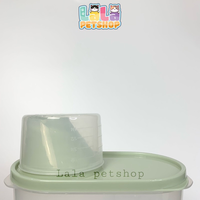 Hộp Đựng Bảo Quản Thức Ăn Cho Thú Cưng, Hạt Khô Cho Chó Mèo - LALA Pets Shop