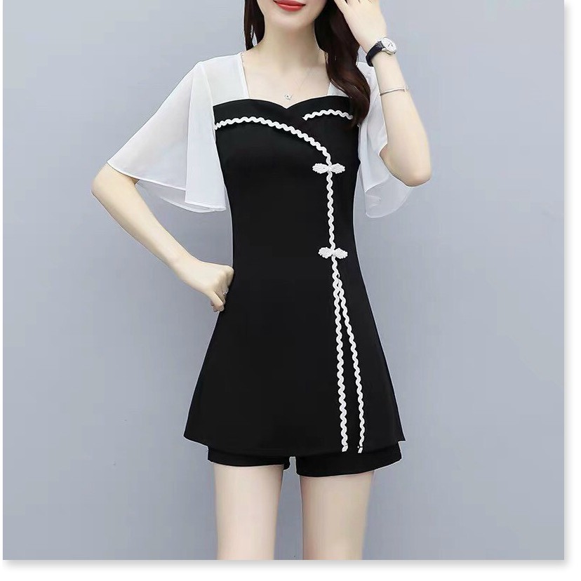 Set big Size có Size 80kg chất liệu poly 2 da phối voan CỰC XINH TÔN DÁNG SANG TRỌNG CHO CHỊ EM KOKO MI FASHION