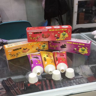 Kem đánh răng Hàn Quốc bee 90g có 3 vị (dâu,Cam,nho)