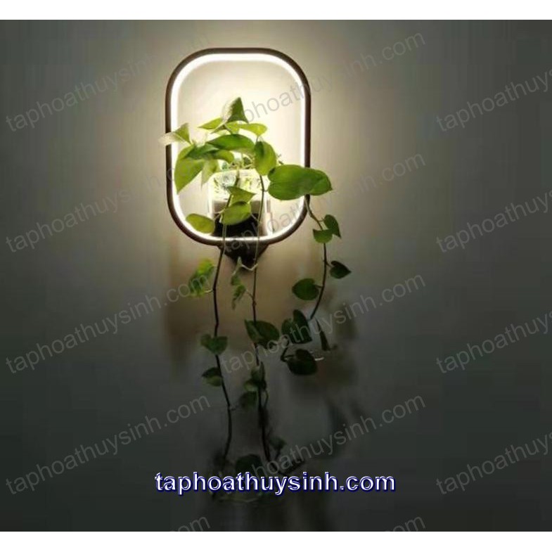 KỆ ĐÈN LED TREO TƯỜNG TRANG TRÍ TIỂU CẢNH BỂ CÁ MINI , BON SAI MINI, CÂY THỦY CANH