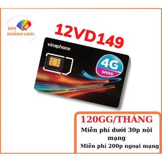 SIM VD149 12T- 1440GB ( Miễn Phí Data ) và Gọi Miễn Phí và nhắn tin Miễn Phí -Sản Phẩm Sử Dụng Bảo Hành 12 Tháng