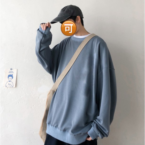 Áo sweater trơn dáng rộng unisex nhiều màu siêu hot | BigBuy360 - bigbuy360.vn