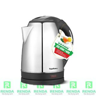 Ấm siêu tốc inox dung tích 1.8l nagakawa nag0306