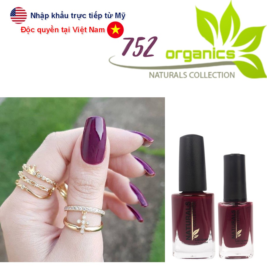 [Chính Hãng] Sơn móng tay Organic màu đỏ tím 752