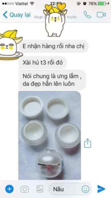 Kem face thạch M'White