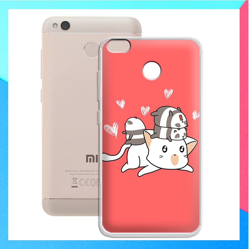 [FREESHIP ĐƠN 50K] Ốp lưng Xiaomi Redmi 4X in hình gấu trúc chibi cute - 01126 Silicone Dẻo