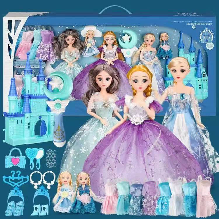 ㍿☾bộ búp bê barbie, trẻ em cô gái, Đồ chơi mô phỏng ngôi nhà công chúa，quà tặng sinh nhật đẹp❤️giao hàng ngay❤️