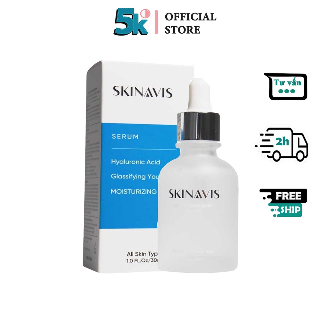 Serum Cấp Ẩm Phục Hồi SKINAVIS Hyaluronic Acid & Niacinamide + B5