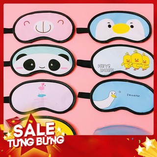 Bịt Mắt Ngủ Dễ Thương - Bịt Mắt Ngủ Hoạt Hình Loại Xịn Kèm Túi Nước Mát Dưỡng Mắt Ngủ