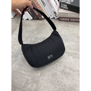 MLB - Túi NY Logo Hobo Design Bag Black B4603 | Full Tag Code