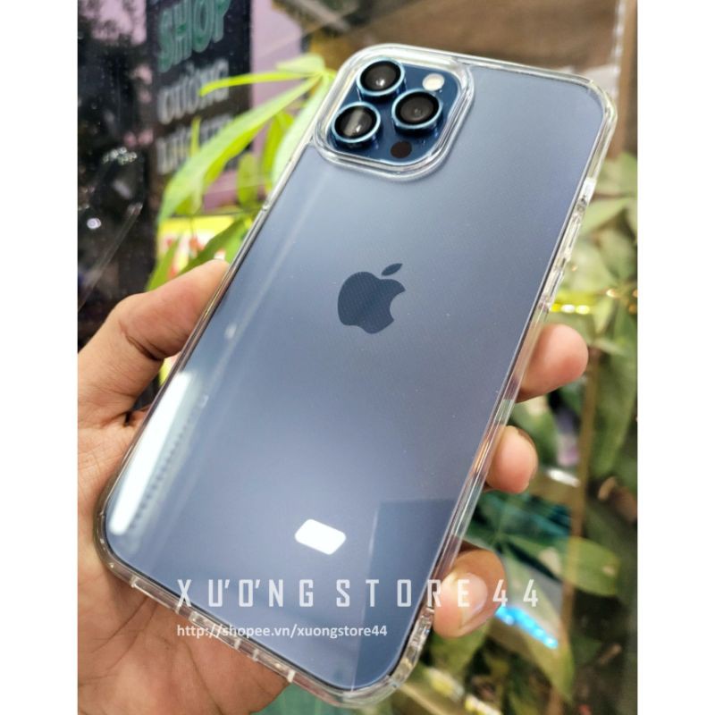 [iPhone12series] Ốp lưng iPhone 12/12 Pro Max/12 Mini LIKGUS lưng trong suốt viền đen chống sốc