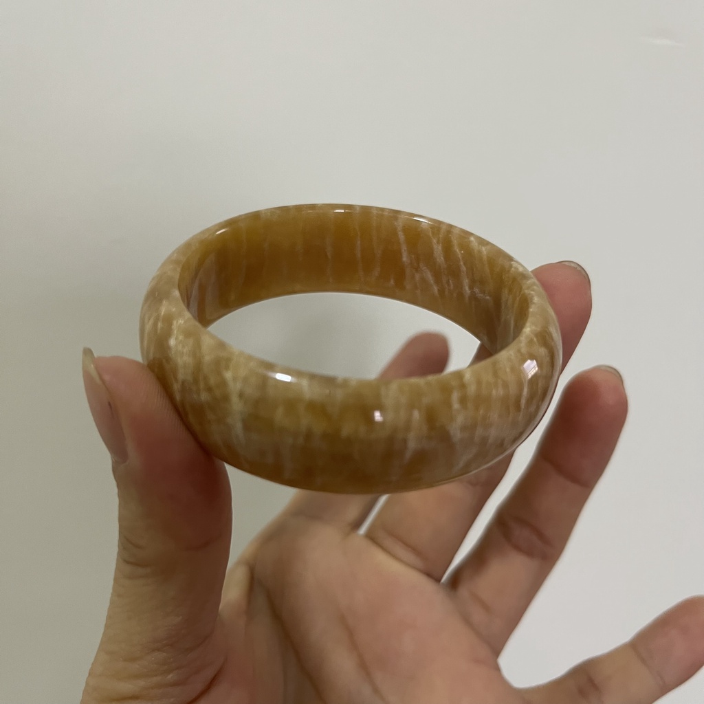 Vòng tay vuông đá thật màu vàng nâu cho mệnh Kim và Thổ nhiều size rẻ nhất