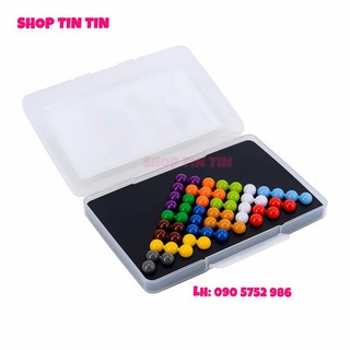 Đồ chơi đố trí viên bi IQ Puzzlia Beads Puzzle Triangle 2D3D (Hàn Quốc, mới)