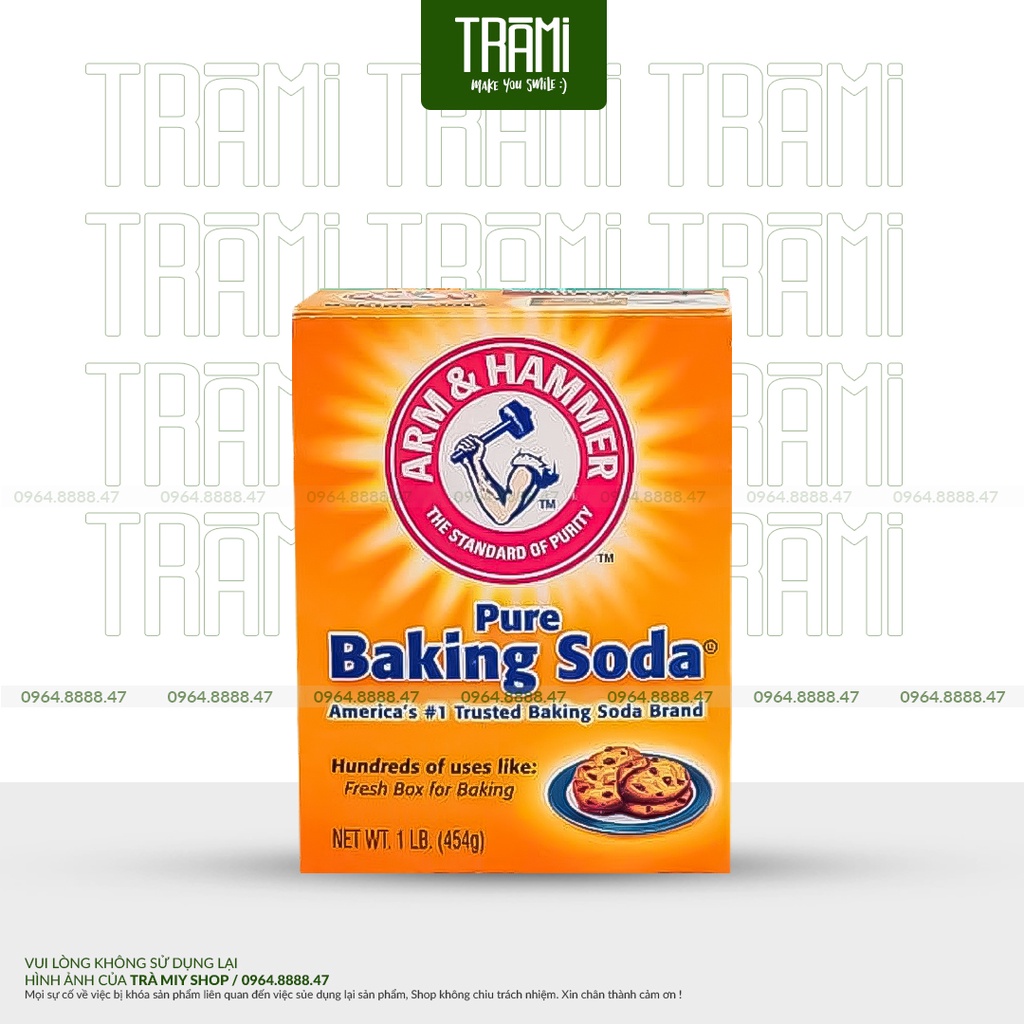 [CHÍNH HÃNG] Baking Soda Arm &amp; Hammer 454g Bột Đa Công Dụng.