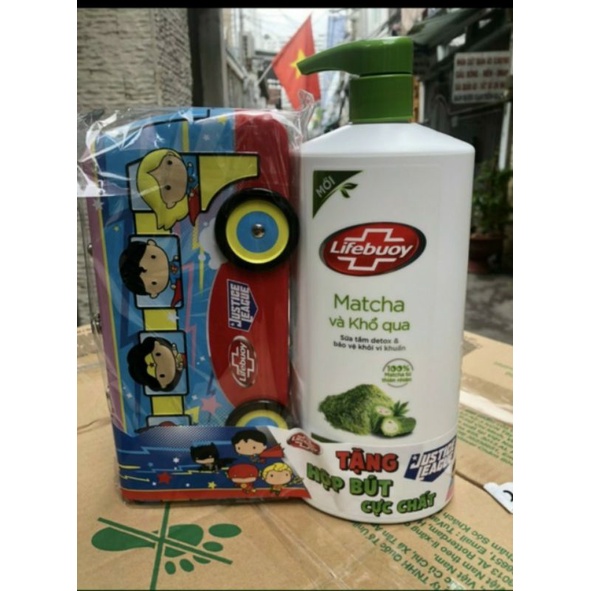 SỮA TẮM LIFEBUOY MATCHA VÀ KHỔ QUA 850ML.TẶNG 1 CHAI SỮA TẮM THAN HOẠT TÍNH VÀ BẠC HÀ 200 ML.