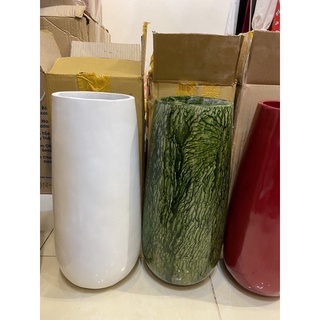 Chậu composite dáng bom cao 48cm