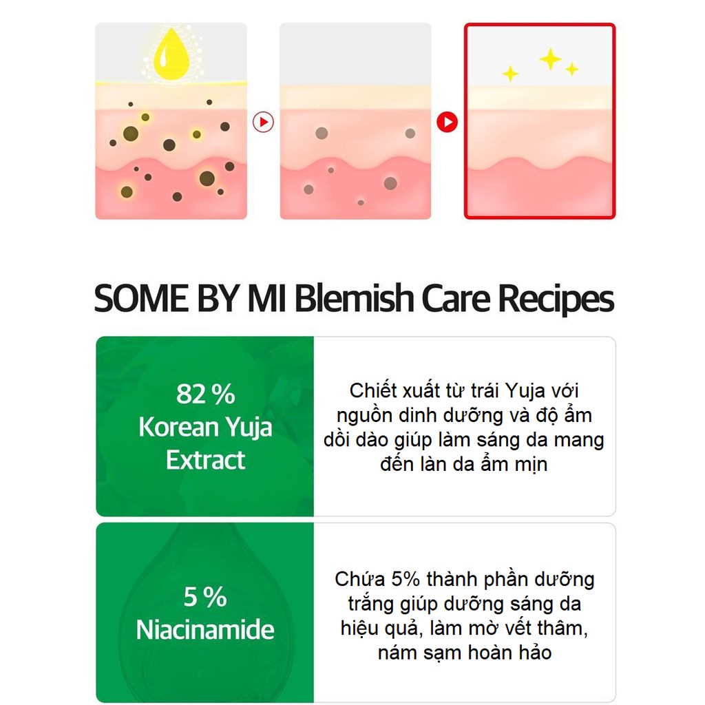 Combo Tinh chất + Kem Dưỡng Ẩm, Trắng Da Chiết Xuất Quả Thanh Yên Some By Mi Yuja Niacin 30 days (Serum + Kem)
