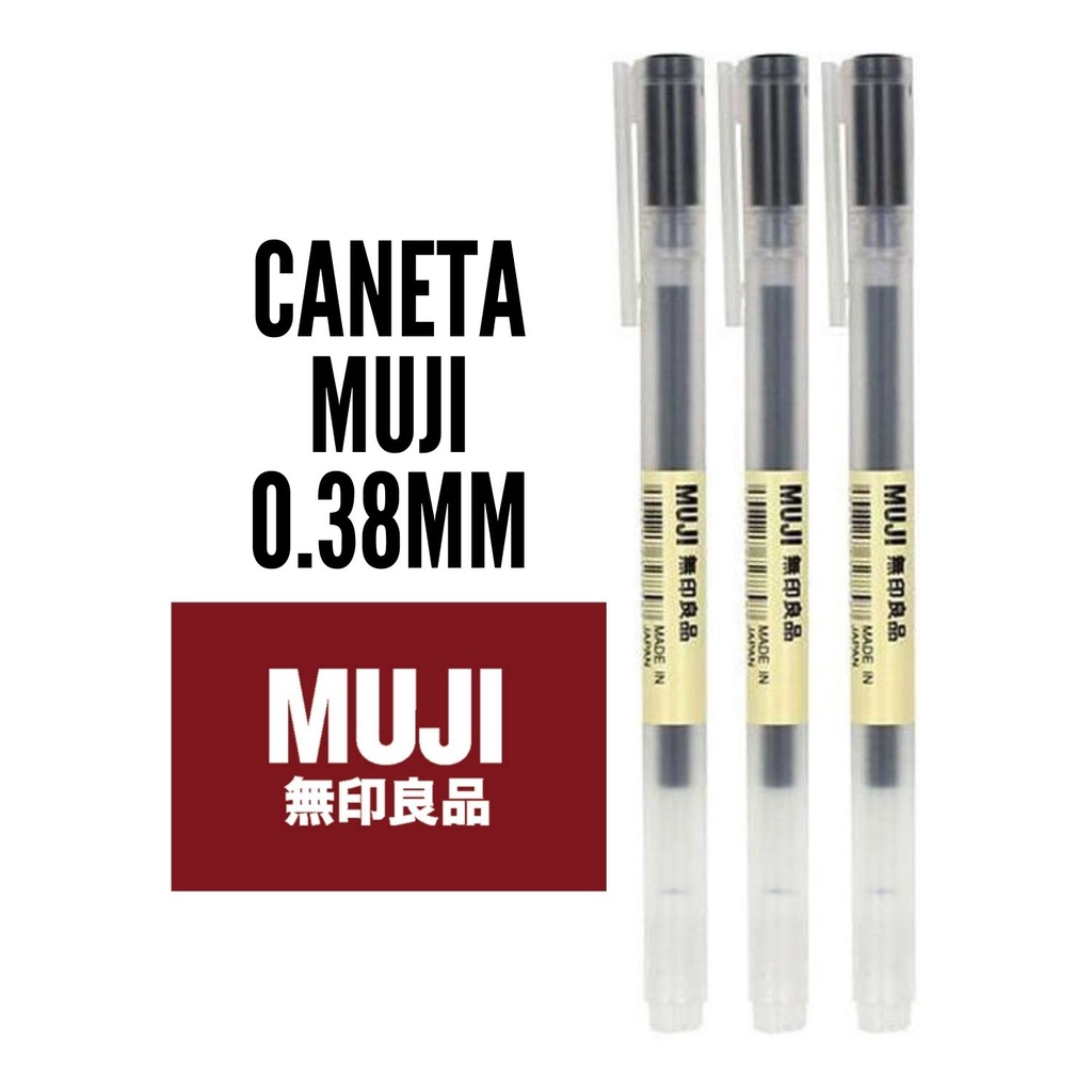Bộ 3 Bút Muji 0.38mm Nhập Khẩu Ban Đầu