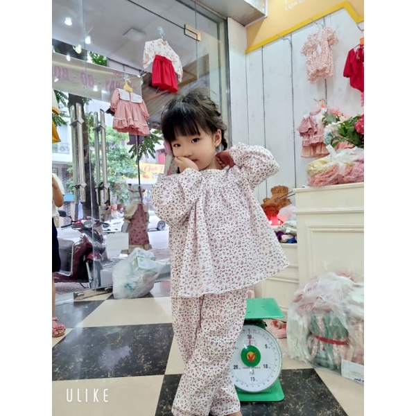 Bộ hoa nhí tay cánh tiên dễ thương cho bé❤️FREESHIP❤️Đồ bộ bé gái từ 3kg-18kg chất thô cara