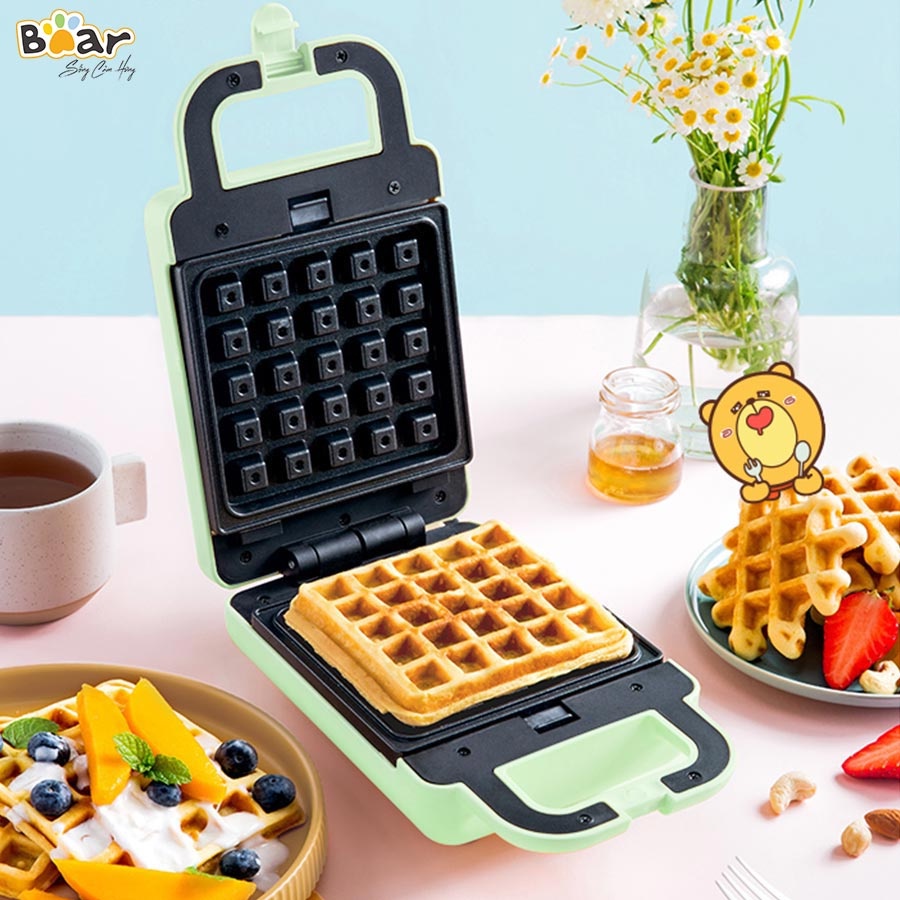 Máy Nướng Bánh Mỳ Làm Bánh Sandwich Waffle Làm Bánh Quế Máy Làm Bữa Ăn Sáng Cho Gia Đình Bear P06N2