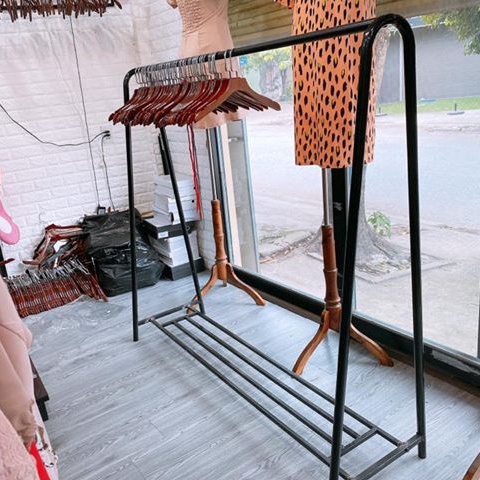 Giá Phơi Quần Áo chữ A 1 tầng chất liệu sắt sơn tĩnh điện, Sào treo đồ của shop thời trang và gia đình